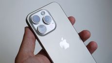 iPhone 15 Pro review back handheld angled camera